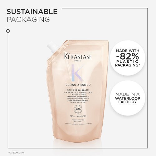 Kerastase Gloss Absolu Bain Hydra-Glaze Drėkinamasis ir žvilgesio suteikiantis šampūnas 250ml