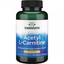 SWANSON Acetyl L-Carnitine 500mg Maisto papildas Acetil L-Karnitinas 100 kapsulių