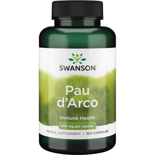 SWANSON Full Spectrum Pau d'Arco 500 mg Immune Health Maisto papildas imunitetui 100 kapsulių