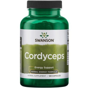 SWANSON Cordyceps Energy Support Maisto papildas Kordicepsas 120 kapsulių