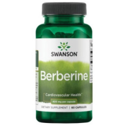 SWANSON Berberine 400 mg Maisto papildas natūralus Berberinas 60 kapsulių