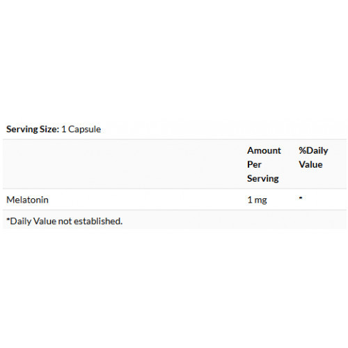 SWANSON Low Dose Melatonin 1mg Sleep Support Maisto papildas melatoninas 120 kapsulių