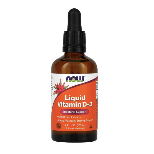 NOW Foods Liquid Vitamin D-3 Skystas vitaminas D3 59ml