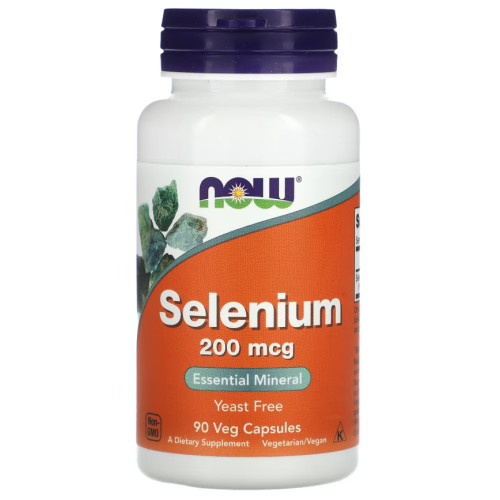 NOW Foods Selenium 200mcg Selenas 90 kapsulių