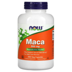 NOW Foods Maca 500mg Maisto papildas 250vnt