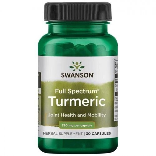 SWANSON Full Spectrum Turmeric Joint Health and Mobility 720mg Ciberžolė 100 kapsulių