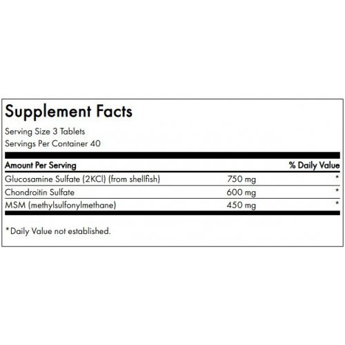 SWANSON Glucosamine, Chondroitin and MSM Joint Health and Mobility Papildas sąnariams 120 kapsulių