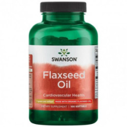 SWANSON Flexseed Oil Cardiovascular Health 1g Linų sėmenų aliejus 100 kapsulių