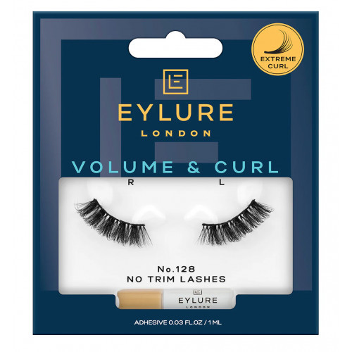 Eylure Volume & Curl False Lashes 3/4 Length Dirbtinės blakstienos No. 128