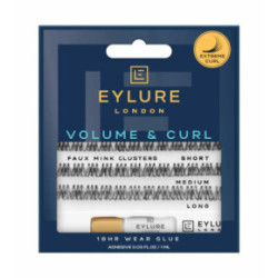 Eylure Volume & Curl Faux Mink Clusters Dirbtinių blakstienų kuokšteliai 26 vnt.