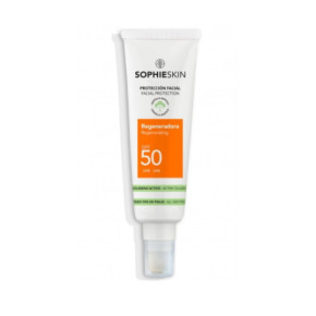 Sophie Skin Sun Protection Regenerating Face Cream Regeneruojantis apsauginis veido kremas nuo saulės su SPF50 apsauga 50ml