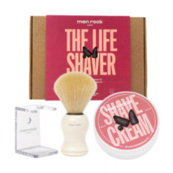 Men Rock The Life Shaver Black Pomegranate Essential Shaving Kit Skutimosi priemonių rinkinys 1vnt.
