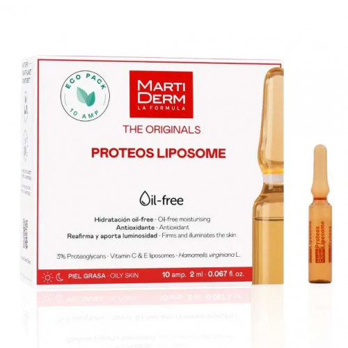 MartiDerm The Originals Proteos Liposome Ampulės veido odai su liposomomis 10amp.