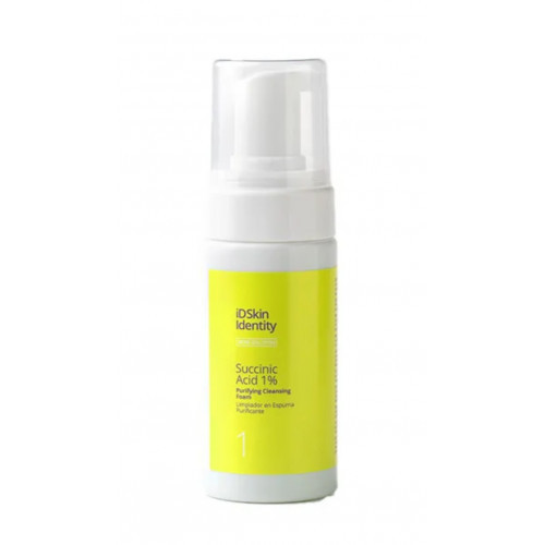 iD Skin Identity Acne Solution Succinic Acid 1% Purifying Cleansing Foam Valomosios putos su gintaro rūgštimi 100ml