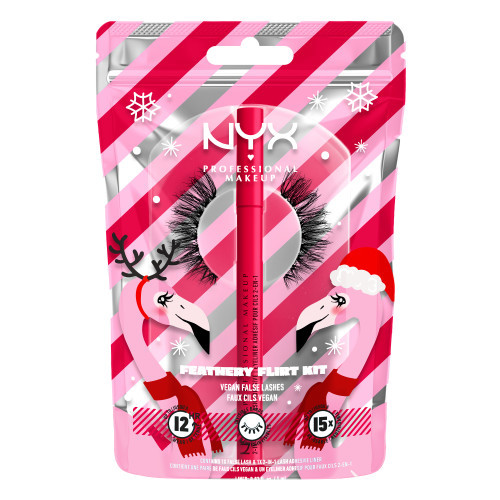 Nyx professional makeup XMASS Jumbo Lash and Liner Kit Riboto leidimo dirbtinių blakstienų ir akių apvado-klijų rinkinys