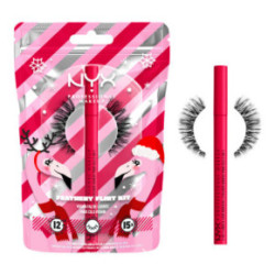 Nyx professional makeup XMASS Jumbo Lash and Liner Kit Riboto leidimo dirbtinių blakstienų ir akių apvado-klijų rinkinys