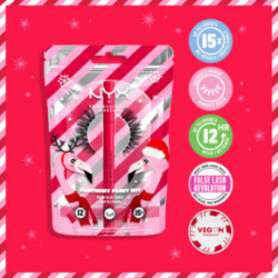 Nyx professional makeup XMASS Jumbo Lash and Liner Kit Riboto leidimo dirbtinių blakstienų ir akių apvado-klijų rinkinys