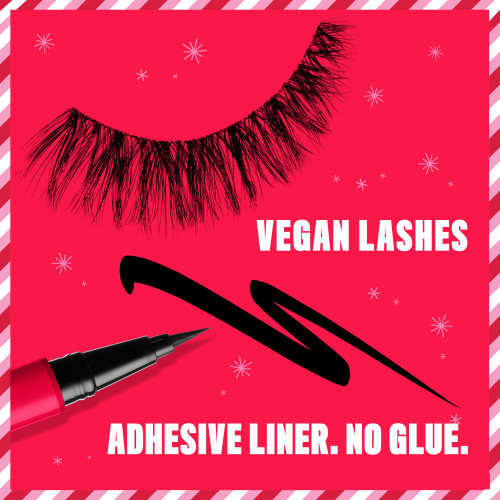 Nyx professional makeup XMASS Jumbo Lash and Liner Kit Riboto leidimo dirbtinių blakstienų ir akių apvado-klijų rinkinys