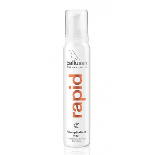 Callusan Rapid Cream Mousse Kreminės putos sudirgusiai ir grybelio pažeistai odai 125ml