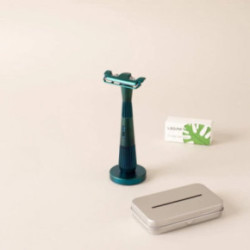 Leaf Shave Twig Single Edge Kit Rinkinys su vienašmeniu skustuvu Chrome