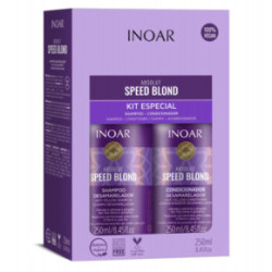 Inoar Speed Blond Duo Kit priemonių rinkinys šviesiems plaukams 2x250ml