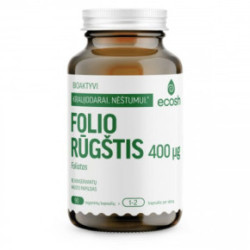Ecosh Folic Acid 400µg Bioaktyvi folio rūgštis (foliatas) 90 kapsulių