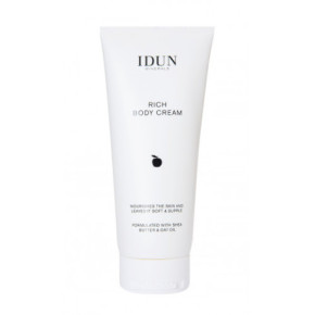 IDUN Rich Body Cream Maitinamasis kūno kremas su sviestmedžių ir avižų aliejais 200ml