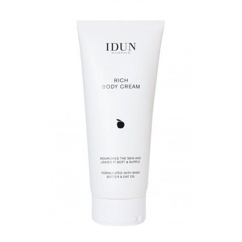 IDUN Rich Body Cream Maitinamasis kūno kremas su sviestmedžių ir avižų aliejais 200ml