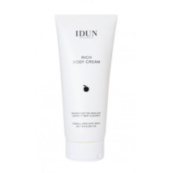 IDUN Rich Body Cream Maitinamasis kūno kremas su sviestmedžių ir avižų aliejais 200ml