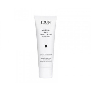 IDUN Rich Night Cream Naktinis veido kremas su niacinamidu 50ml