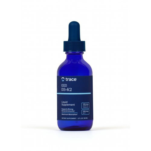 Trace Minerals Ionic D3+K2 93mcg | 75mcg Skystos formos vitaminai D3 + K2 59ml
