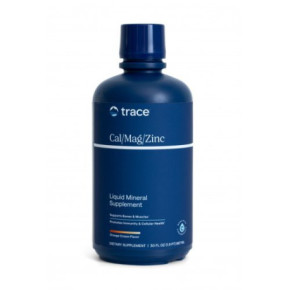 Trace Minerals Liquid Cal/Mag/Zinc Skystas kalcis magnis cinkas + Vit.D 473ml