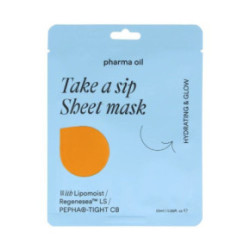 Pharma Oil Take A Sip Sheet Mask Drėkinanti lakštinė veido kaukė 25ml