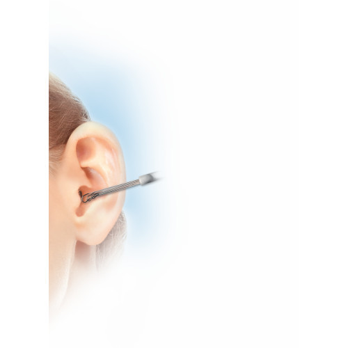 Quies Steel Ear Cleaner Daugkartinis metalinis ausų krapštukas 1vnt.