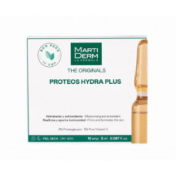MartiDerm The Originals Proteos Hydra Plus Drėkinančios ir stangrinančios ampulės veidui su vitaminu C 10amp.
