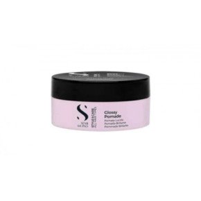 AlfaParf Milano Glossy Strong Hold Wax Pomade Stiprios fiksacijos pomada 90ml