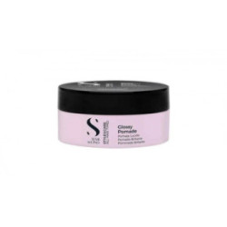 AlfaParf Milano Glossy Strong Hold Wax Pomade Stiprios fiksacijos pomada 90ml
