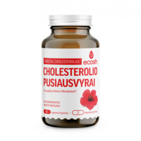Ecosh Cholesterol Balance Cholesterolio pusiausvyrai 60vnt.