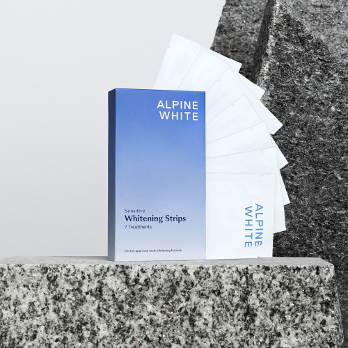 Alpine White Whitening Strips Sensitive Balinančios juostelės jautriems dantim 7vnt