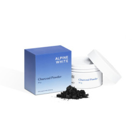 Alpine White Charcoal Powder Aktyvintos anglies milteliai dantims 30g