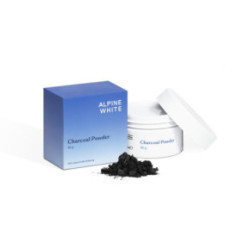 Alpine White Charcoal Powder Aktyvintos anglies milteliai dantims 30g