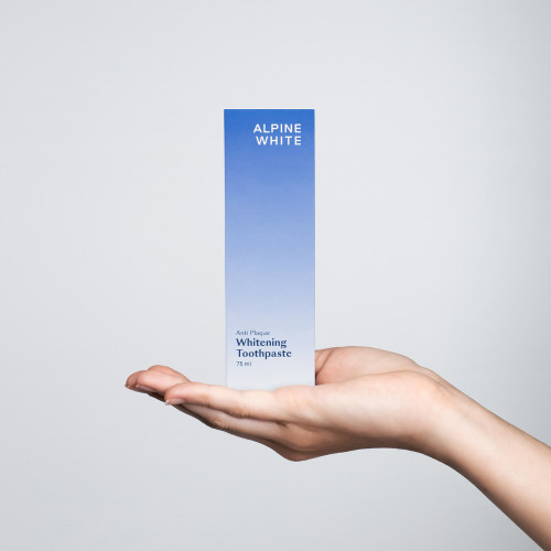 Alpine White Whitening Toothpaste Anti Plaque Balinamoji dantų pasta nuo apnašų 75ml