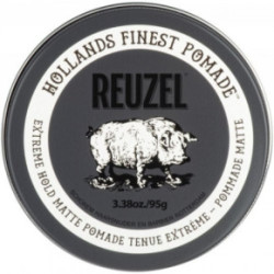 Reuzel Extreme Hold Matte Pomade Itin stiprios fiksacijos matinė plaukų pomada 95g