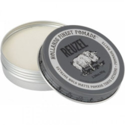 Reuzel Extreme Hold Matte Pomade Itin stiprios fiksacijos matinė plaukų pomada 95g