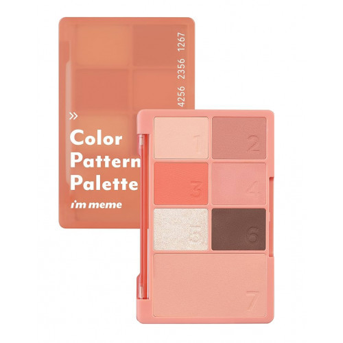 I'M MEME Color Pattern Palette Akių šešėlių ir skaistalų paletė 9.4 g