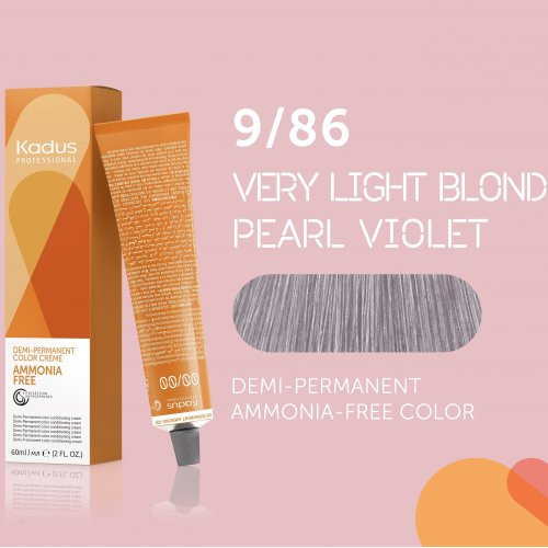 Kadus Professional Demi‑Permanent Ammonia‑Free Color Plaukų dažai be amoniako 60ml