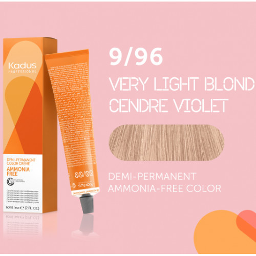 Kadus Professional Demi‑Permanent Ammonia‑Free Color Plaukų dažai be amoniako 60ml