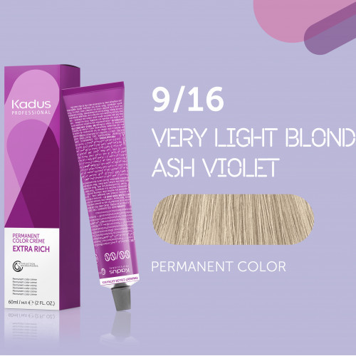 Kadus Professional Extra Rich Creme Permanent Hair Color Plaukų dažai 60ml