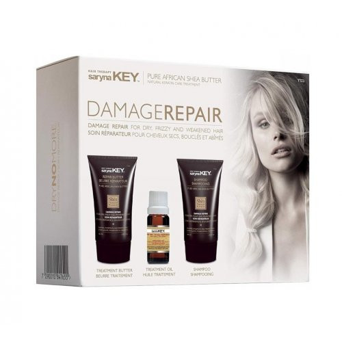 Saryna Key Damage Repair Kit 3in1 Kelioninis plaukų priežiūros priemonių rinkinys skirtas pažeistiems plaukams Rinkinys