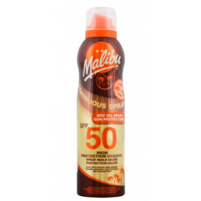 Malibu Continuous Spray Dry Oil SPF50 Purškiamas apsauginis sausas aliejus nuo saulės 175ml